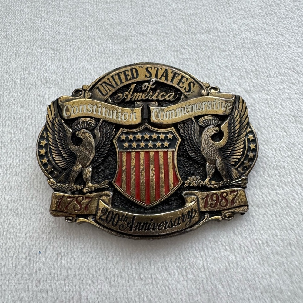 United States Constitution Commemorative Belt Buckle Limited Edition